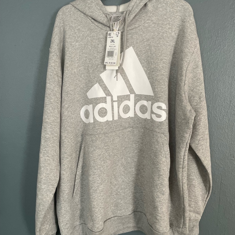 New with tags Adidas Medium Gray Heather Sweatshirt